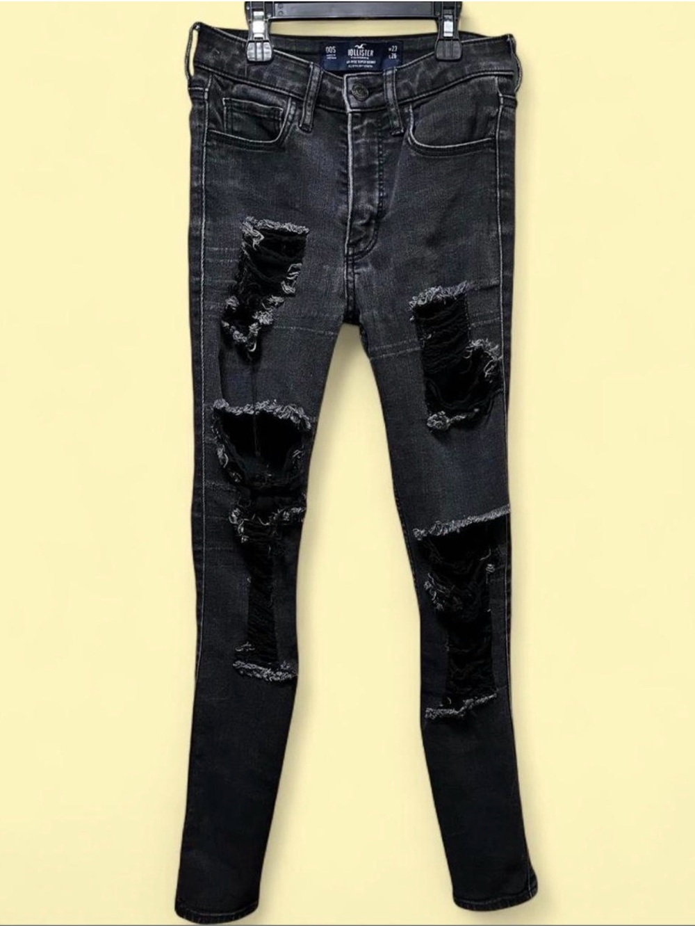 Hollister Women’s Black Ripped Skinny Jeans